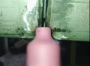 擠壓折把點(diǎn)送絲方式不銹鋼管氬弧焊打底